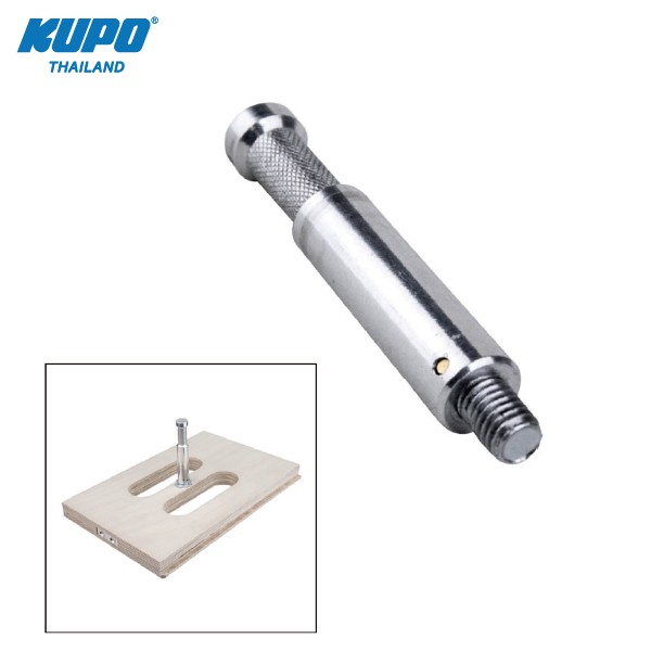 KUPO KS-078 5/8” STUD WITH 3/8”-16 MALE THREAD(25.4mm) ข้อต่อ 2 ด้านพร้อมสกรูขนาด 3/8″ ใช้ยึดอุปกรณ์