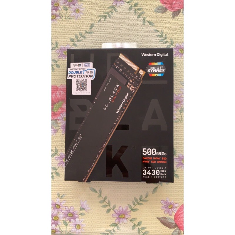 500 GB SSD M.2 PCIE WD BLACK SN750 (WDS500G3X0C) NVME