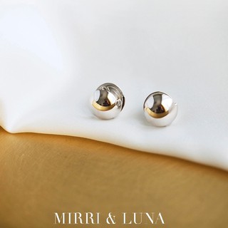 MIRRI &amp; LUNA - Silver Chubby Hoop Earrings