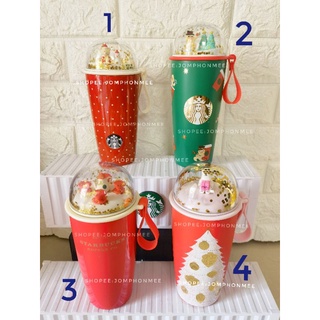 Starbucks​ Thailand​ &amp;​ China​ &amp;​ Korea Stainless Steel Glittering Holiday Tumbler