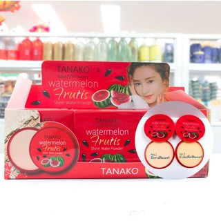 ถูก/แท้12ตลับ แป้งแตงโม แตงโมWatermelon Frutis TANAKO แป้งปกปิดริ้วรอย