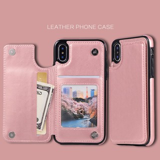 เคสหนัง เคสไอโฟน Iphone XS MAX IPhone6,7,8 Iphone 6splus 7splus 8plus Case Iphone แบบพับ มีช่องเก็บบัตร