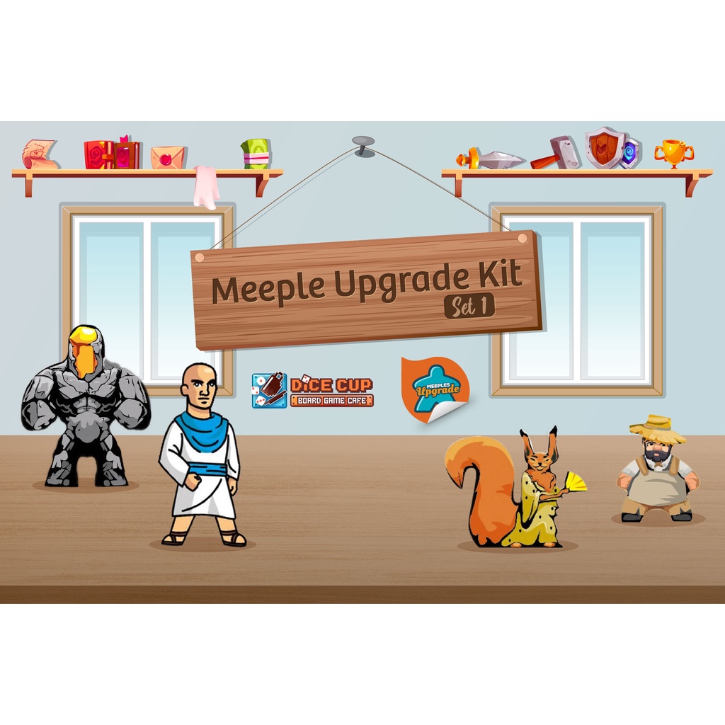 [ของแท้] Sticker Meeple Upgrade Board Game สติ๊กเกอร์ Everdell AGRICOLA BITOKU CONCORDIA Creature Co