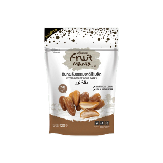 [Flash Sale] FruitMania ฟรุ๊ตมาเนีย อินทผลัมธรรมชาติไร้เมล็ด 120 กรัม PITTED DEGLET NOUR DATES