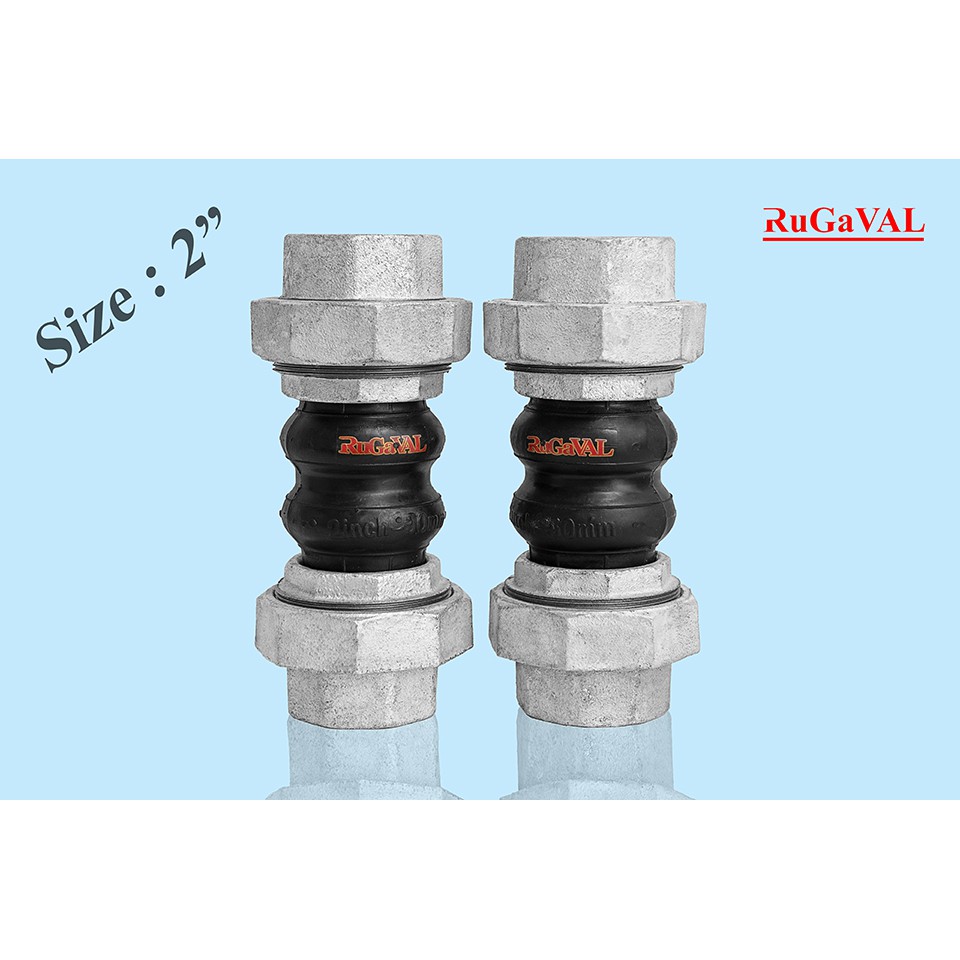 ข้อต่อยืดหยุ่นยาง 2" DN50 2-1/2" DN65 Rugaval Topflex Tozen Q Flex ข้อต่อขยายยาง Union Coupling