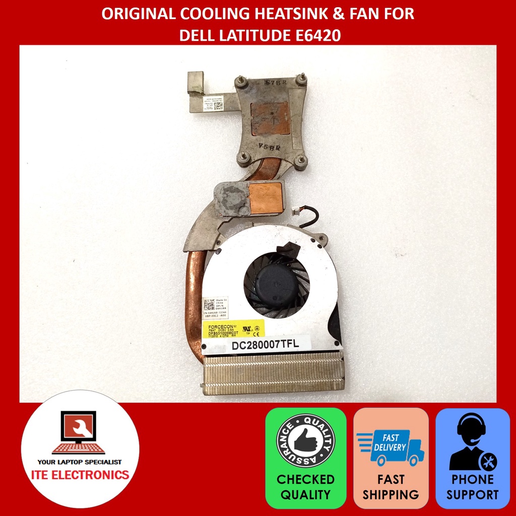 DELL LATITUDE E6420 COOLING HEATSINK & FAN