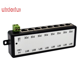 8 Ports Poe Injector Poe Splitter for Cctv Network Poe Camera Power Over Ethernet Ieee802.3Af