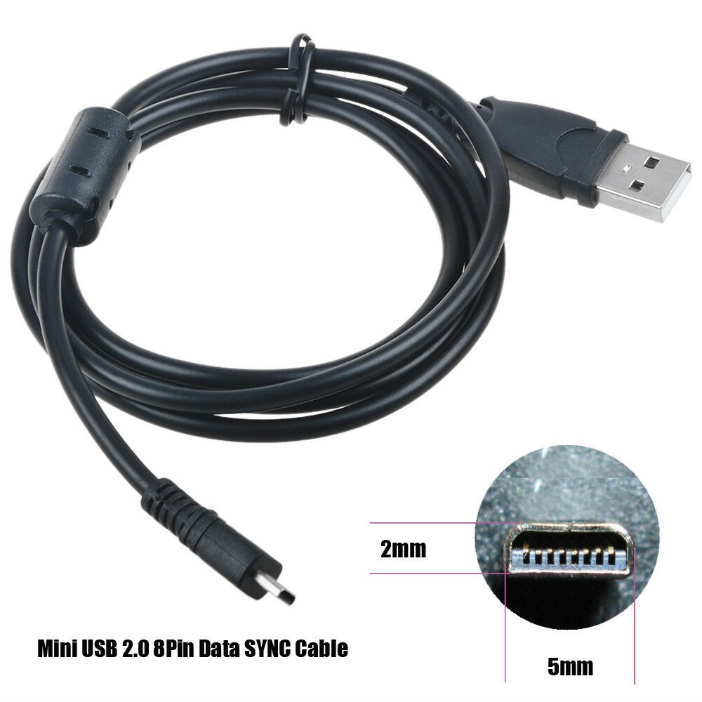 3.3ft สายเคเบิลข้อมูล USB สําหรับกล้อง FujiFilm Finepix S1000 FD S5700 FD J12 AV105