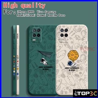 เคส Realme 8 5G เคส Realme  8 Pro 8i 7 Pro XT 6 Pro C3 5 Pro 5i 6i 5 7i C17 X K5 Narzo 20 Pro Narzo 30A 9 9i 9 Pro Plus Space Nasa เคสมือถือคู่รัก เคสโทรศัพท์ TKR