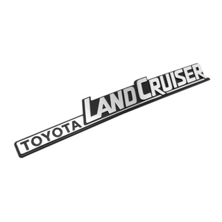 ราคาต่อ 2 ชิ้น โตโยต้า แลนด์ครูซเซอร์ พื้นดำ ติดด้านข้าง TOYOTA LAND CRUISER  60 rear side fener emblem logo