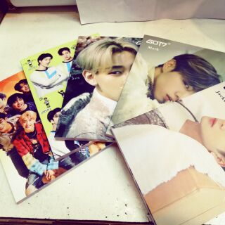 สมุดวงgot 7 หนามาใหม่พร้อมส่ง รวมและเดี่ยว 3คน mark,jacson,bam ด้านในมีเส้นและลาย