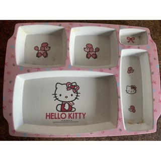 จานข้าว Hello kitty มือ 2 อย่างหนา คิตตี้