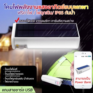 โคมไฟโซล่าเซลล์​ Solar light Motion sensor โคมไฟ​พลังงาน​แสงอาทิตย์​มี​เซ็นเซอร์​ตรวจจับ​การ​เคลื่อนไหว​ NO.JD50W