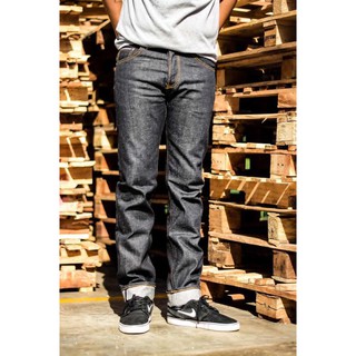 (รหัสสินค้า 005) กางเกงยีนส์ Surf’ oz denim ผ้าดิบ16oz ริมชมพู Slubby  Edition รุ่นทะเลเดือด ส่งฟรี (Size 28-32)