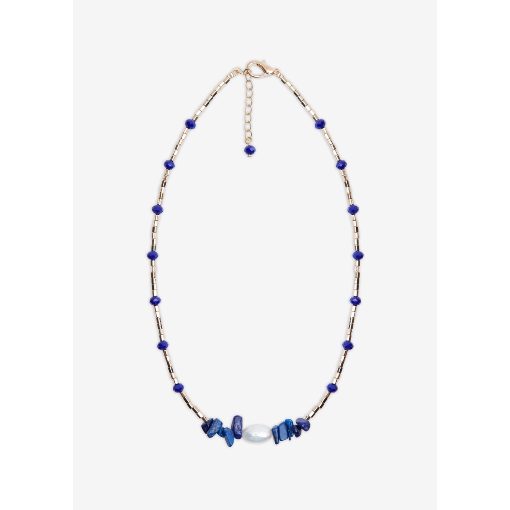 Absolute siam - Lapis Lazuli &amp; Pearl Necklace - Revival (The wonder room)