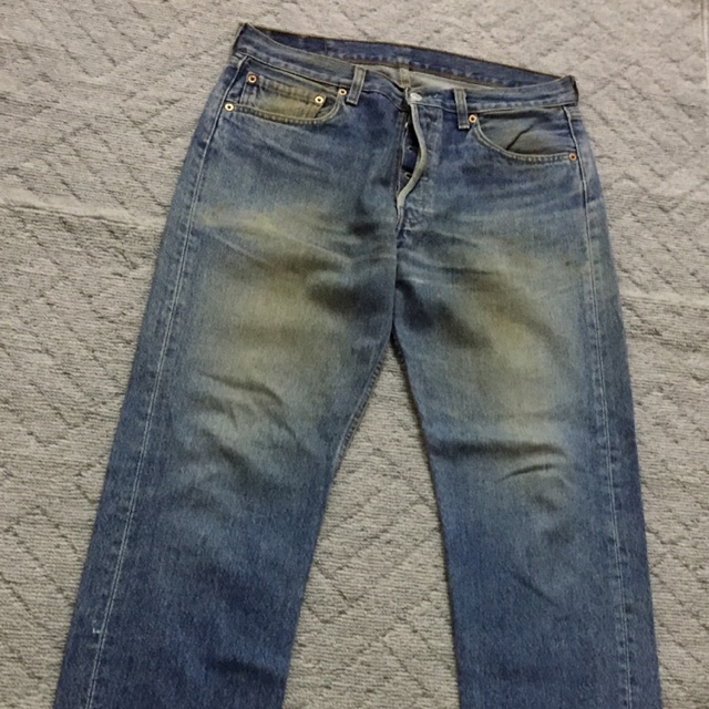 Vintage  LEVI'S กางเกงยีนส์  501​ โบราณ Made​ in turkey W33 L30 มือสอง(A-10)
