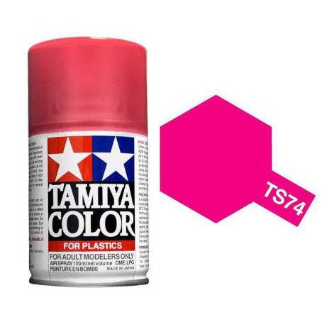 TAMIYA 85074 TS-74 CLEAR RED (GLOSS) สีสเปรย์ทามิย่า พ่นงานโมเดล