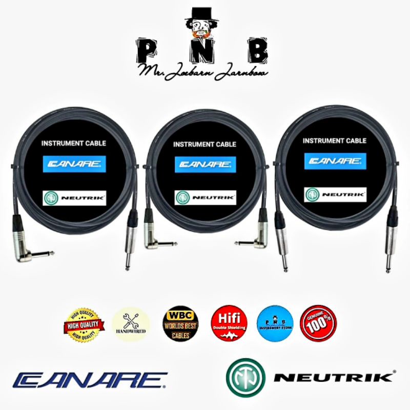 สายแจ็คกีต้าร์และเบส CANARE GS-6 & NEUTRIK  HIGH QUALITY AUDIO GRADE