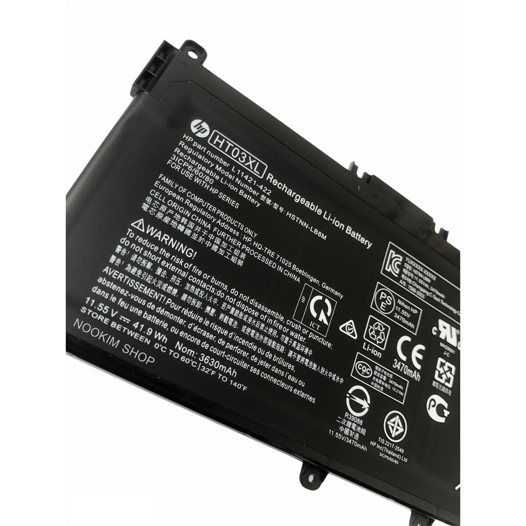 HP แบตเตอรี่ HT03XL (สำหรับ Pavilion 14-CE0025TU 14-CE0034TX 15-CS0037T 250  255 G7)HP battery Notebook แบตเตอรี่โน๊ตบุ๊ค | Shopee Thailand