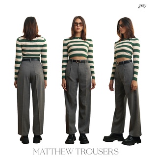 TGDA.CO - กางเกงผ้าขากระบอกใหญ่ Body girl รุ่น Matthew trousers