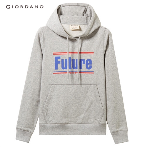 GIORDANO WOMEN Kanga pocket hoodie sweatshirt 05399782