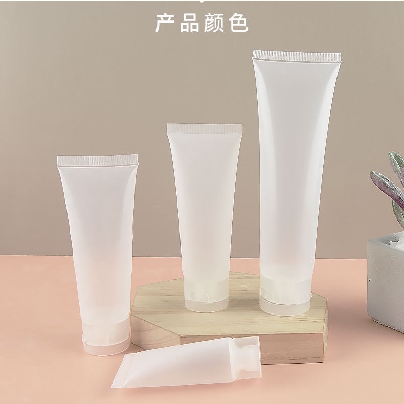 HH-745 หลอดบีบ หลอดเจล พลาสติกหนา คุณภาพดี มีฝาปิดเปิด 30ml 50ml 100ml - รูปที่ 3