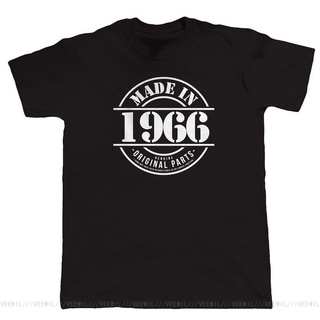 [COD]ขายดี เสื้อยืดลําลอง แขนสั้น พิมพ์ลาย Made In 1966 Him Dad Grandad Birthday สไตล์ฮาราจูกุ สําหรับผู้ชาย FLgmok84DNm