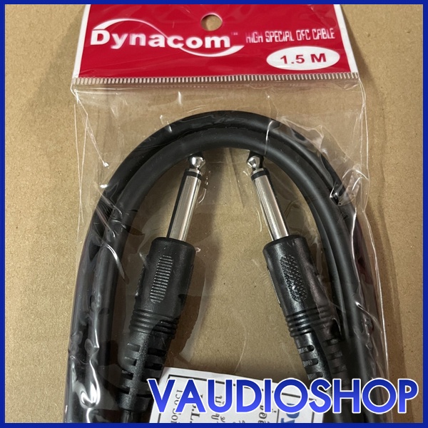 สายปลั๊กไมค์ 1เมตร, 1.5เมตร Phone Mono+Phone Mono Dynacom ทองแดงแท้ จำนวน 1 เส้น สายไมค์ mic สายสัญญาณ