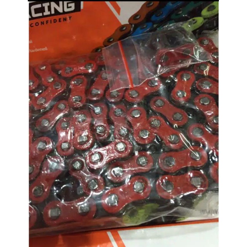 MERAH CRF 150L KLX 150 Dtracker 150 motosport สีแดง 428HC -140L TK Racing Chain