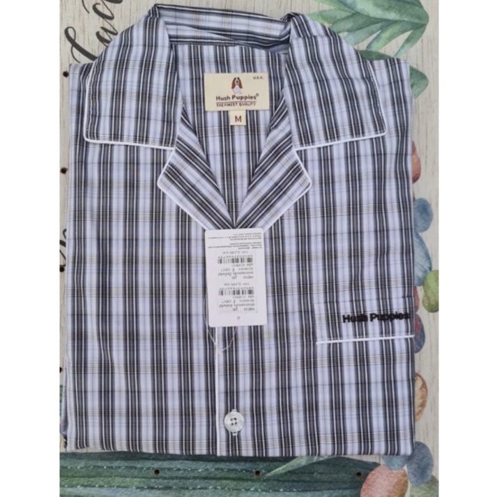 Hush Puppies SLEEPWEAR ชุดนอน เสื้อแขนสั้น กางเกงขายาว รุ่น HU H8B154