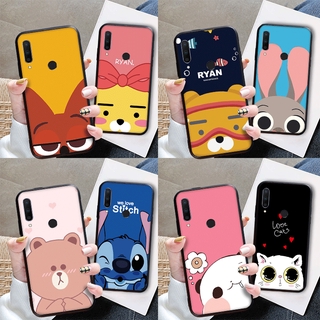 เคสโทรศัพท์มือถือ Huawei P20 P20Lite P20Pro P30 P30Lite P30Pro การ์ตูนซิลิโคนนุ่มด้านสีหัวโต