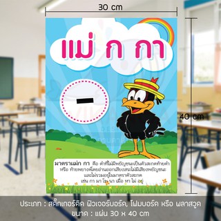 สื่อการสอน วิชา ภาษาไทย เรื่อง มาตราตัวสะกด 1 เซ็ท 9 แผ่น