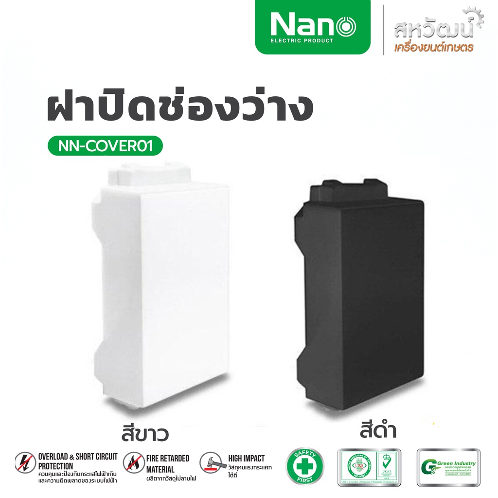NANO ฝาปิดช่องว่าง สำหรับหน้ากาก รุ่น Classic Series และ Panasonic Wide (1 ชิ้น)