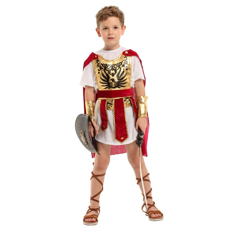 ชุด แฟนซี นักรบ ชุดนักรบกรีก ชุดนักรบโรมัน  ชุดแฟนซีเด็ก ฮาโลวีน Gladiator Boy Fancy Costume for Kid