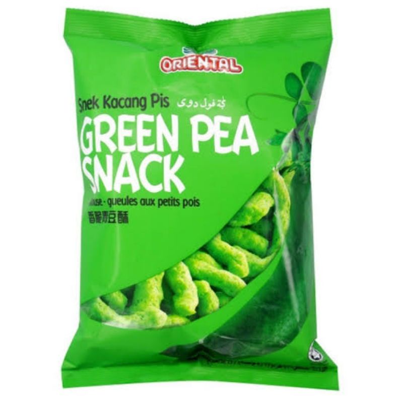 Green Pea Snack ขนมอบกรอบรสถั่ว 60g * 1 ห่อ