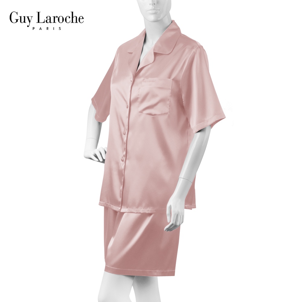 ชุดนอน Guy Laroche FG3751 / FG3767 (LL)ผ้าซาติน (เสื้อ+กางเกงขาสั้น) GV3751 ผ้าซาติน เกรดพรีเมี่ยม นุ่ม ลื่น ของแท้