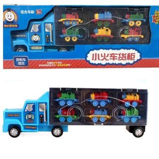 ของเล่นรถไฟโทมัส รถตู้บรรทุกรถไฟโทมัส 6 คัน Thomas ของเล่น รถไฟ TOY 2 KIDS