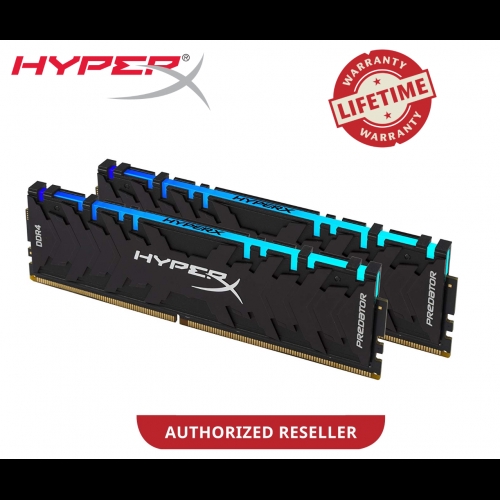 HYPERX PREDATOR RGB 16GB DDR4 4000MHz (8GB X 2) DIMM Kit (HX440C19PB3AK2/16)