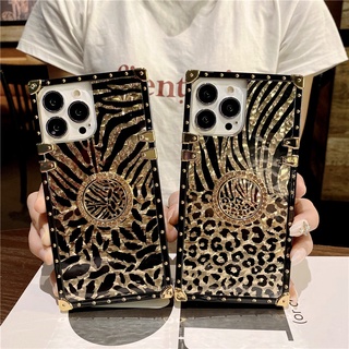 Fashion Leopard Feather Soft Phone Case For Samsung Galaxy A10 A20 A30 A40 A60 A50 A70 A20s A10s A7 A9 2018 A21s A11 A01 A31 A21 J6 J4 J2 Prime Plus M31 M51 M30 M30s with Ring