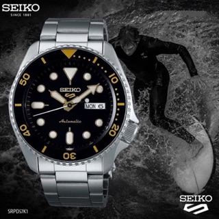 SEIKO 5 Sports SRPD57 Automatic new model เครื่องศูนย์ไซโก้ไทย ใหม่ แท้ 💯