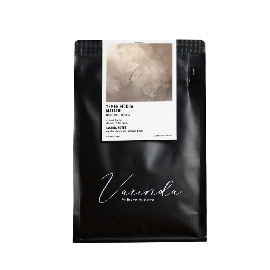 Yemen Mocha Mattari 200g | Espresso Single Origin เมล็ดกาแฟคั่วกลาง (Tasting Notes : earthy, chocolate, intense body)