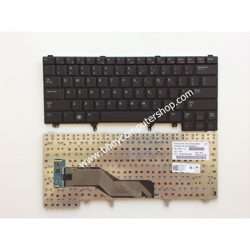 DELL Keyboard คีย์บอร์ด DELL LATITUDE E6320 E6420 E5420 XT3 E5420 E5430 E5520 E6220 E6320 E6330 E642