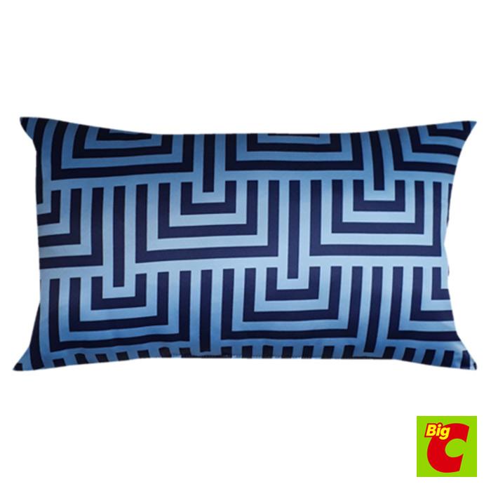 เบสิโค สีน้ำเงินBESICO หมอนอิง 12ผ้าซาติน ขนาดx 18นิ้ว Cushion,satin, size12 x18 inches, blue