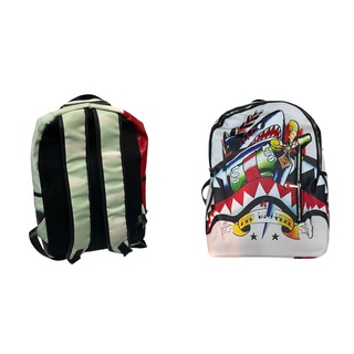 กระเป๋าเบ็บ ช็าค ออฟไวท์ 🎒 กระเป๋าสตรีท bape shark backpack bag