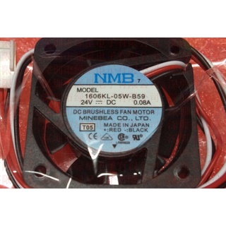 พัดลมอินเวอร์เตอร์ NMB 1606KL-05W-B59 4015 4CM 24V 0.08A FANUC