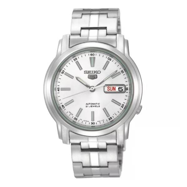 Seiko 5 Sport Automatic นาฬิกาข้อมือผู้ชาย สายแตนเลส สีเงิน  รุ่น SNK355K,SNK355K1,SNK369K,SNKL75K1