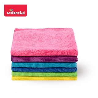 วิเลดา ผ้าไมโครไฟเบอร์ คัลเลอร์ แพ็ค6 Vileda Microfibre Colors Cloth pack6 | ผ้าเช็ดอเนกประสงค์ ผ้าเช็ดรถ