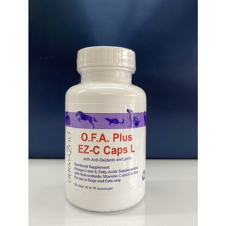 OFA Plus EZ-C L อาหารเสริมบำรุงขน และผิวหนัง สุนัขน้ำหนัก 18 kg ขึ้นไป (60แคปซูล)