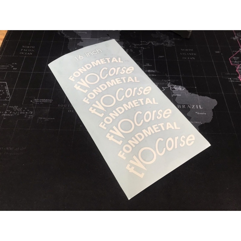 สติ๊กเกอร์ล้อ evo corse fondmetal - รูปที่ 3