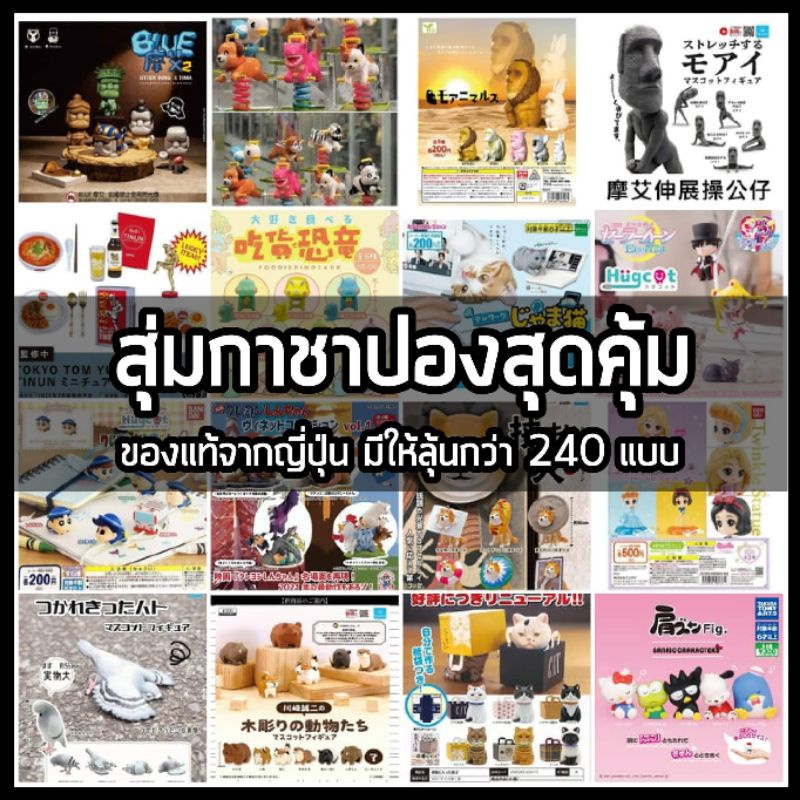 กล่องสุ่ม กาชาปอง Gachapon Blind box : ของแท้จากญี่ปุ่น ราคาพิเศษ มีให้ลุ้นกว่า 240 แบบ